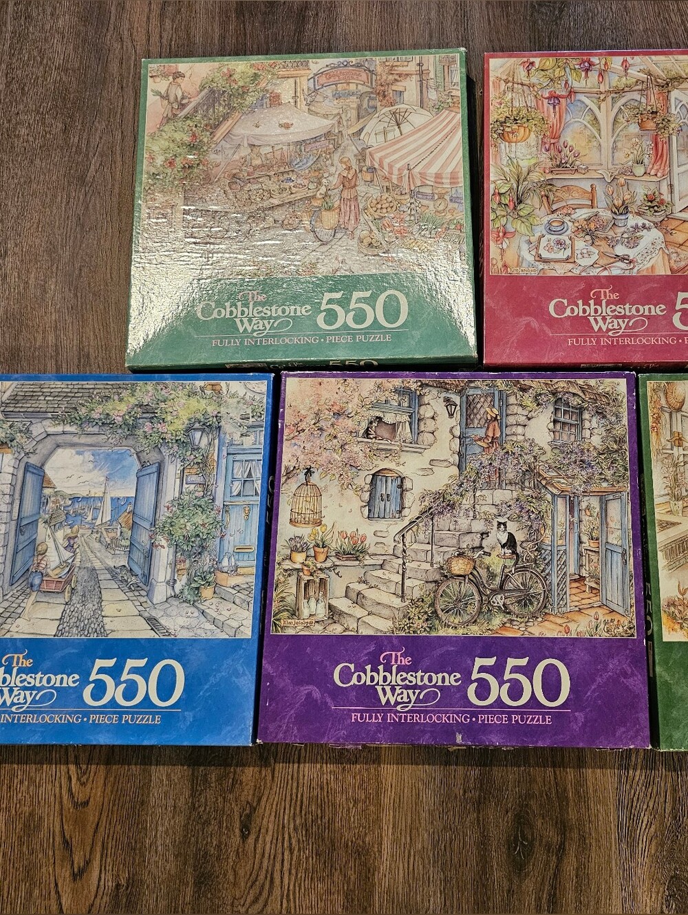 Vintage Kim Jacobs Puzzles Lot 550 Pieces